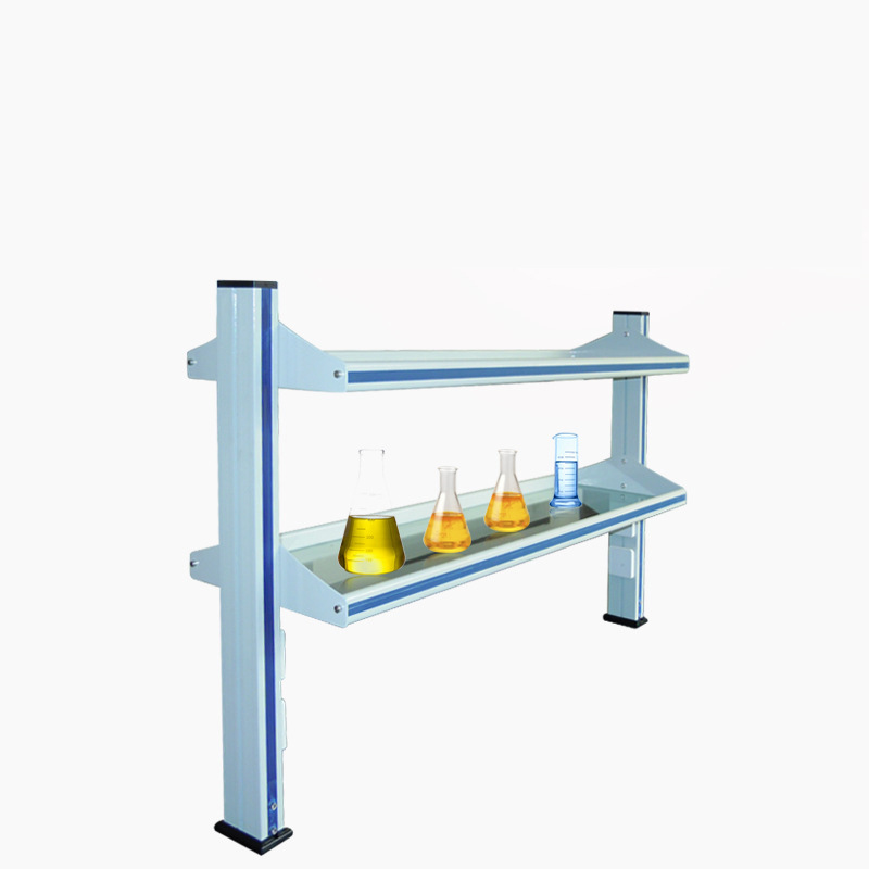 Aluminum Alloy Laboratory Accessories Benchtop Laboratory Reagent Rack For Chemical Storage