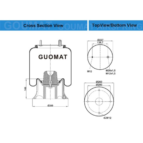 Saco Contitech 4156 N P05 da mola de ar do caminhão de M00 557 002 Neway ** conjunto COMPLETO do serviço de SMB