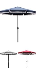 Portable Beach Umbrella With Sand Anchor, Tilt Pole, Carry Bag, Air Vent, Heavy Duty Wind Portable