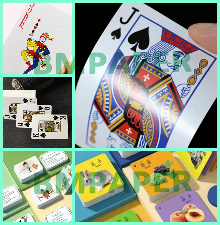 310gsm Linen Finish Playing Cardstock Paper 642 x 452mm Durable Black Core