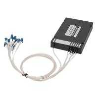 4チャンネルCWDM MUX DEMUX ABSボックス産業ソリューション メトロアクセスデータセンター デュアルファイバー 1550-1610nm 安定性