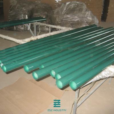 48mm X 1700mm Powder Coated Fence Posts , Metal Garden Posts 1.3mm Wall Thickness