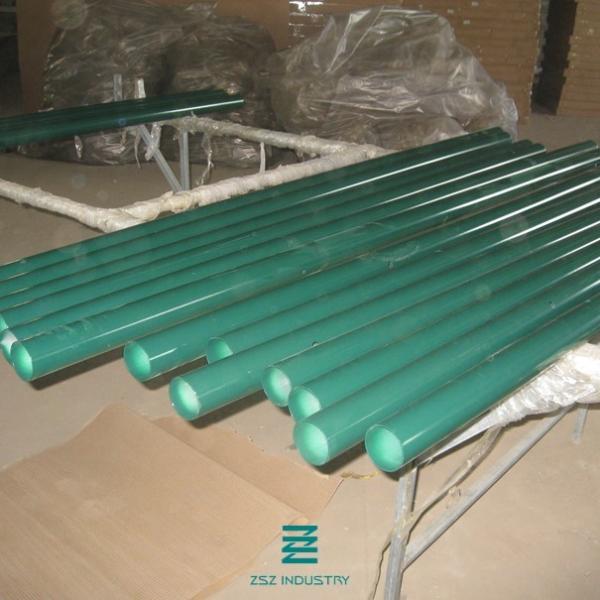48mm X 1700mm Powder Coated Fence Posts , Metal Garden Posts 1.3mm Wall Thickness