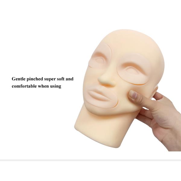 piel permanente de la práctica del tatuaje del maquillaje de la cabeza reutilizable del maniquí 5D