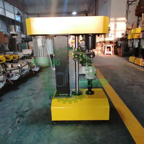 Semi-Auto Can Sealer For Tin / PET / Aluminum Cans Filling Machine