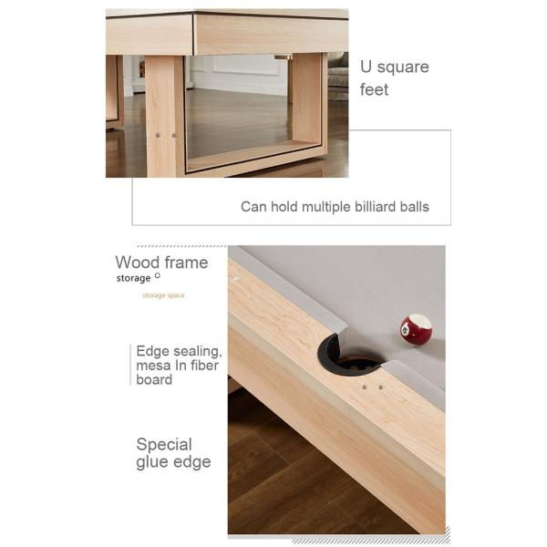 8 Foot Home Billiards Table Wood Tennis Tables Game