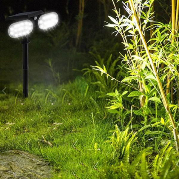 Wireless Solar Powered Wall Lights Waterproof Landscape Spotlights Outdoor For Yard