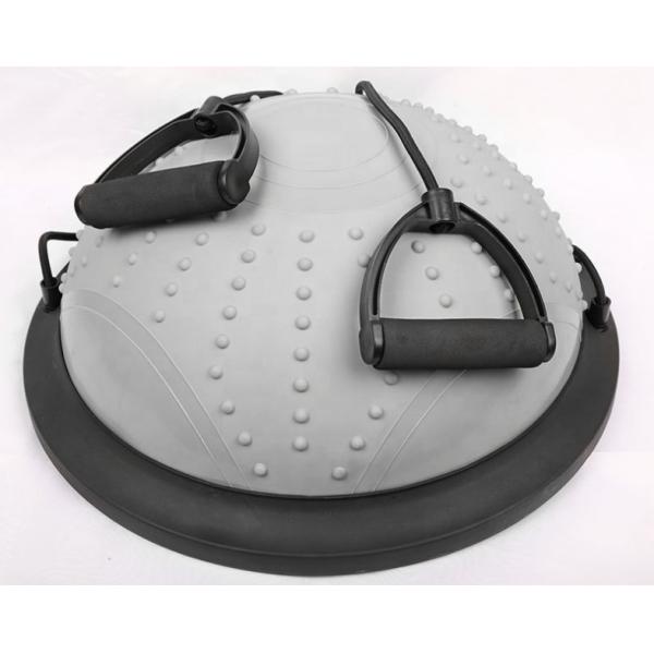 Gym fitness Strong Stability PVC Exercise half Stability Half Pilates 46cm diameter Yoga Ball with pump