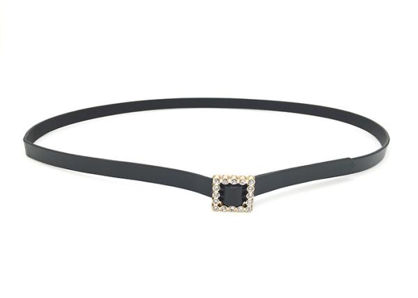 Women Party 1.5cm Dressy Rhinestone Belts With Alloy Buckle