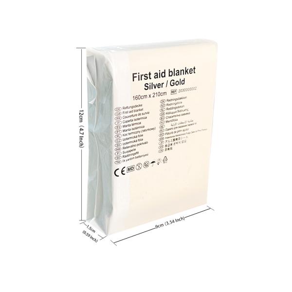 Emergency First-Aid Survival Gear Manual Powered Mylar Space Blanket