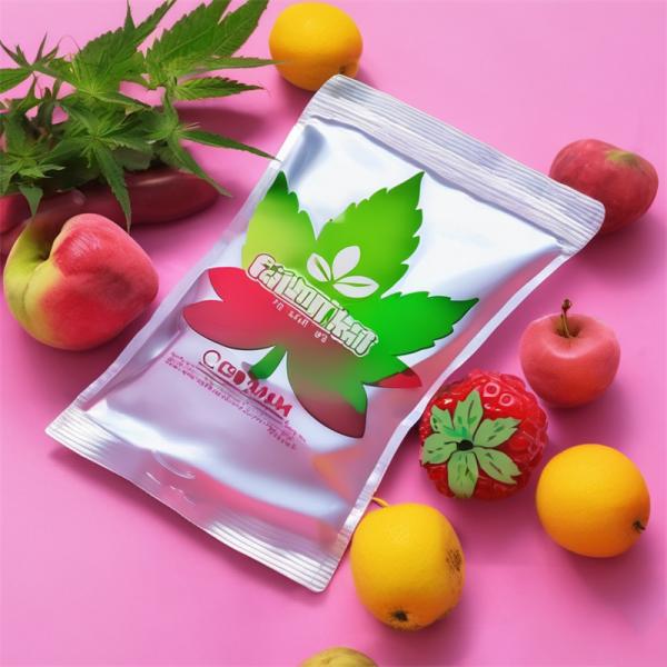 Eco Friendly Recyclable PE Weed Packaging Bag Plastic Zipper Standing Pouch