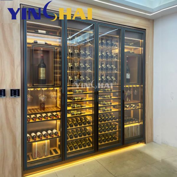 Absorption Refrigerator Glass Wine Display Cabinet Modern Whiskey For Hotel Home