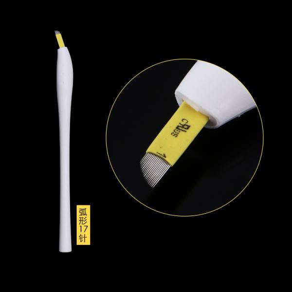 EO Gas Sterilized Manual Eyebrow Tattoo Pen Blister Packing / Microblading Hand Tool