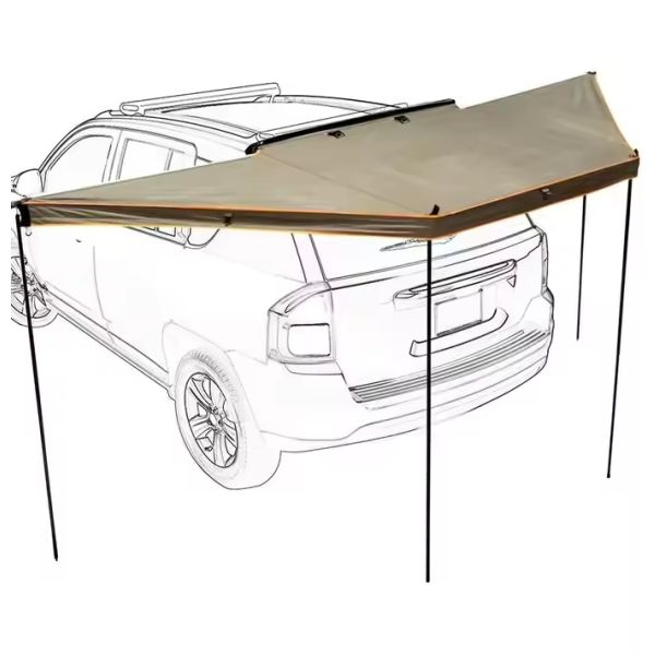 4WD Foxwing 180 Degree free standing Fan Car Rooftop Side Awning for Camping