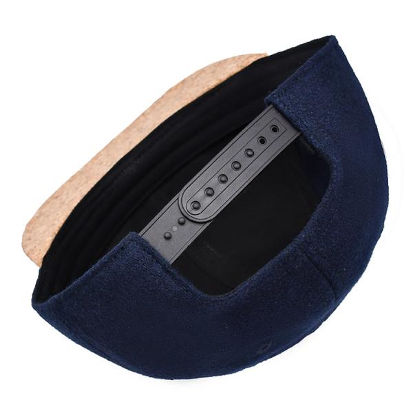 Verano plano de la sombrilla de los sombreros del Snapback del borde del grano del contraste frontal de madera del color