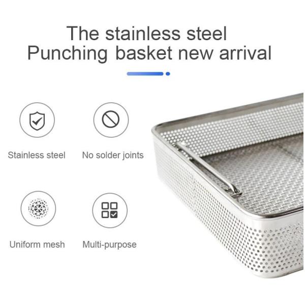 Корзина 300x197x70mm хранения ячеистой сети нержавеющей стали кухни 304