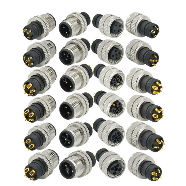 Connecteur aviation étanche Rigoal M12 A Code mâle femelle 3-17 broches