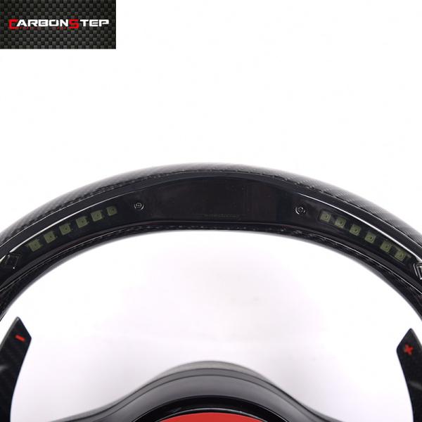 W213 Matte Carbon Fiber Mercedes Benz Steering Wheel 380mm Black Amg Leather Led