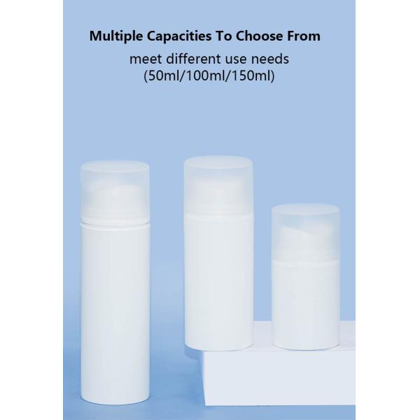 Garrafa mal ventilada sustentável 50ml 100ml 150ml da bomba dos PP com tomada central do furo