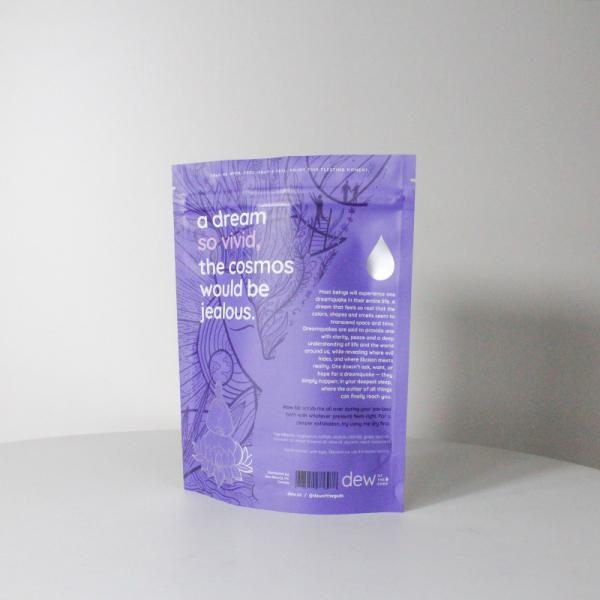 Beautiful Logo Print Custom Stand Up Pouch Body Scrub Pouch 240g