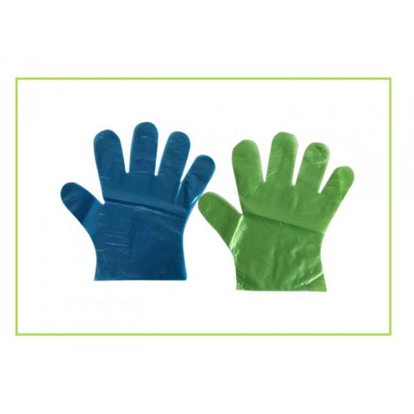 Plastic Polyethylene Disposable Hand Gloves Customzied Color For Food Serving