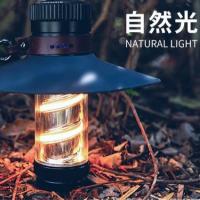 Lumière de camping à LED noir étanche à l'eau pour la tente de camping lampe de poche