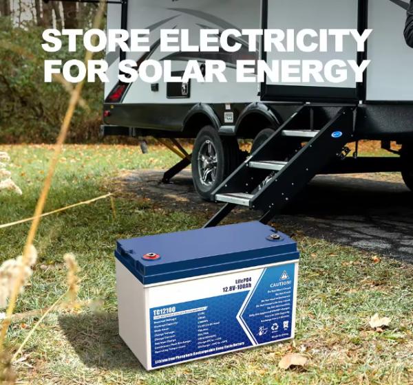 Built-In BMS Energy Storage Lithium Battery12V 100Ah Li Ion Rechargeable Battery For RV Boat Marine Solar