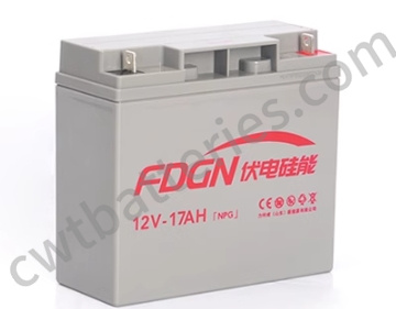 Batterie VRLA au plomb acide solaire rechargeable 12V 17Ah