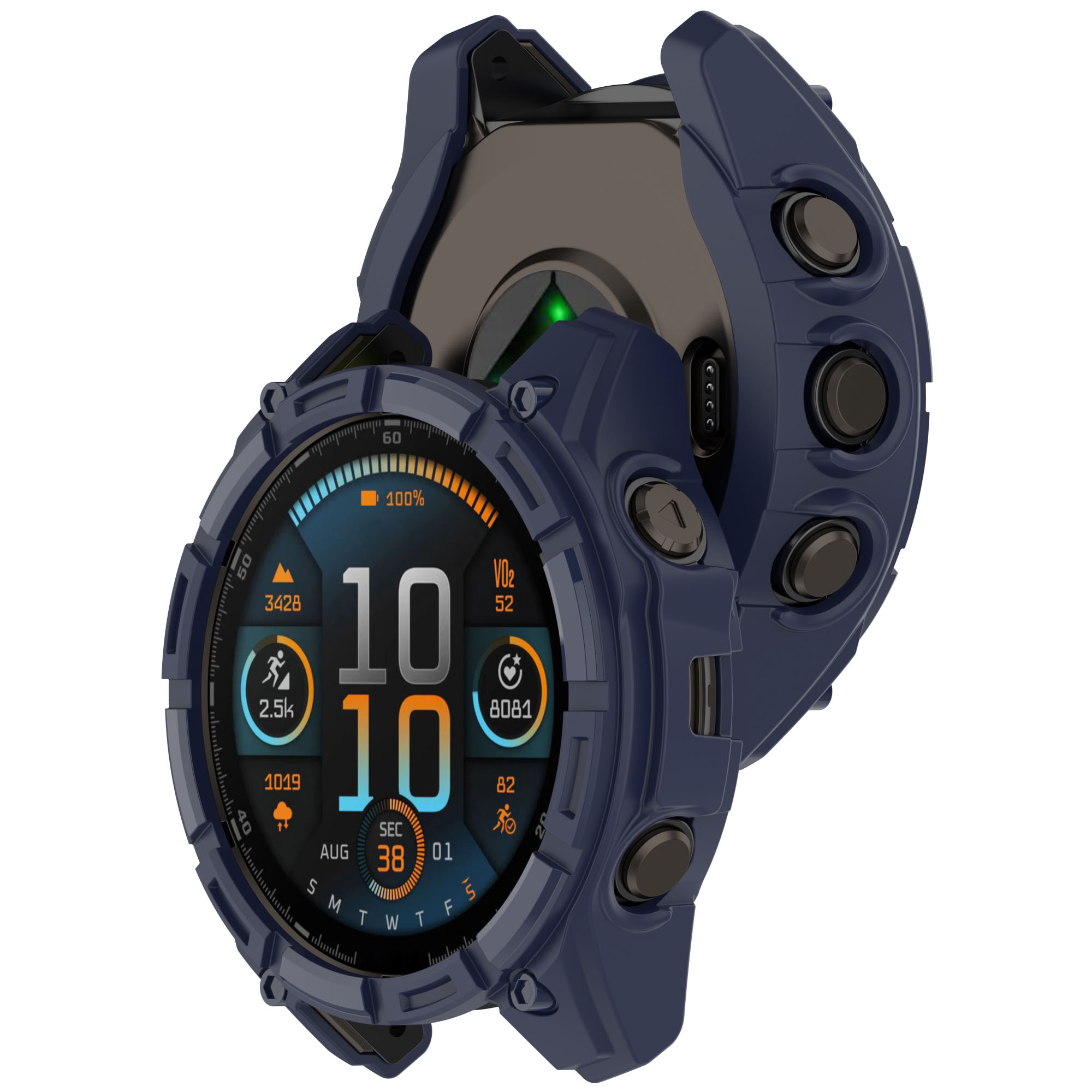 Bumper Frame Cover Half Wrap Protective Case for Garmin Fenix8 Solar 51mm 47mm Armor Case Anti-scratch Watch Case