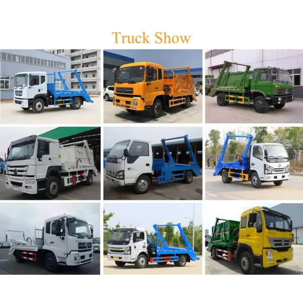 10cbm Dongfeng Refuse Rubbish Collection Truck Swing Arm Garbage Container Truck