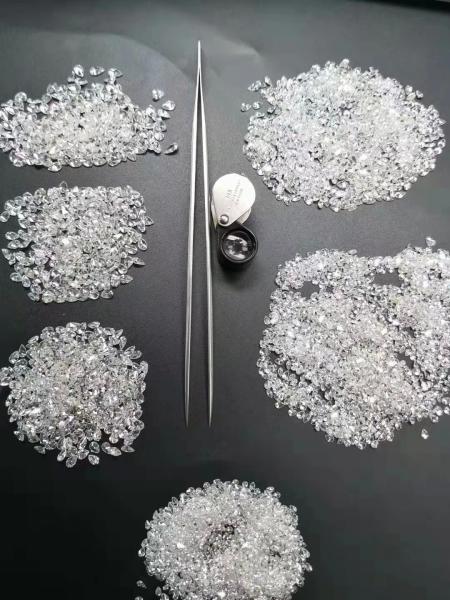 Lab Grown Melee Diamonds VVS-VS Colorless Loose Synthetic Diamonds IGI Certified 10 Mohs