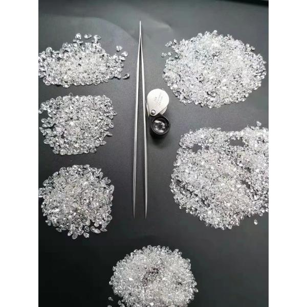 Малый размер Лабораторные алмазы Мелле 0.1ct Показатели Круглая форма 3 мм Размер DEF VS-VVS