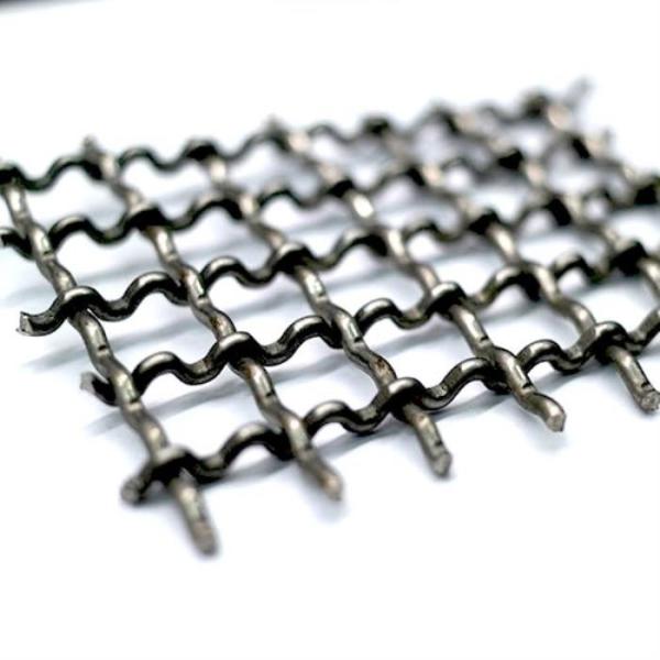 Industrial Titanium Mesh Filtration Filters Plain Weave Crimped Mesh Woven Decoiling
