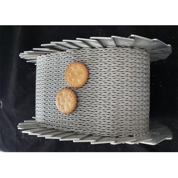 Carbon Steel Compound Balanced Wire Mesh Conveyor Belt 350°C Herringbone for Bakery Oven Chain Driven Custom