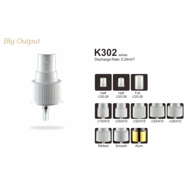 ISO9001 Plastic Fine Mist Pump Sprayer K302 Multifunctional Nonspill