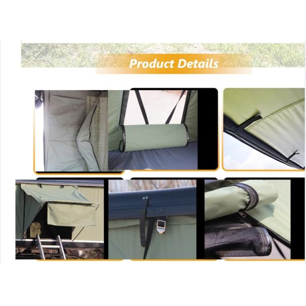 Second Hand Hard Shell Roof Top Tent with Cotton Fabric and Waterproof Index 3000 mm