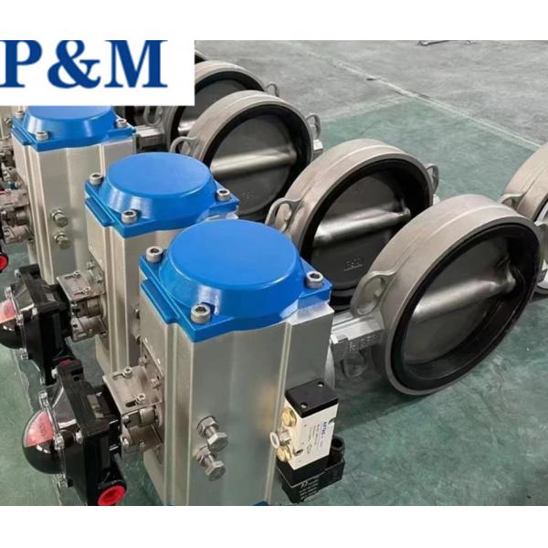 China ASTM A351 CF8/CF8M stainless steel ANSI standard wafer butterfly valve