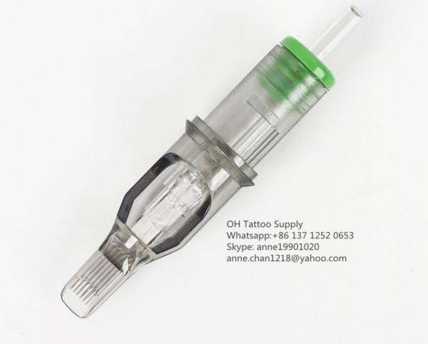 Membrane And Stable Premium Tattoo Needle Cartridges Disposable Round Liner Curved Magnum #12 Diameter 0.35mm