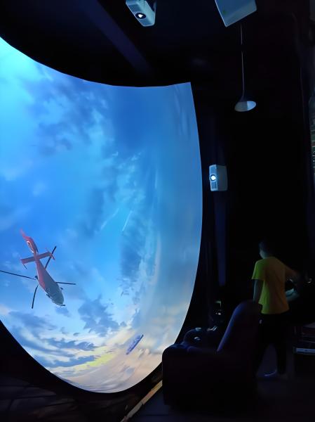 Cinéma dôme VR 4D 9D pour parcs à thème avec sièges à mouvements