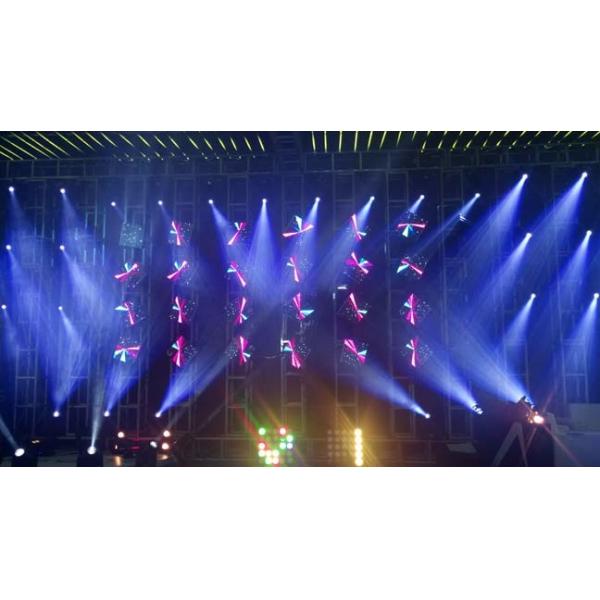 Stage Nightclub RGB Led Moving Head Light 3 In 1 With 3500cd/㎡ Brightness
