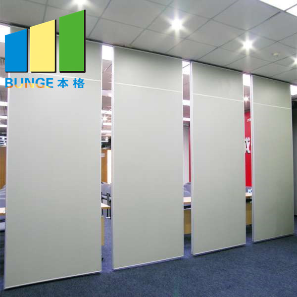 Melamine Commercial Movable Partition Walls Sliding Folding Divider For Office