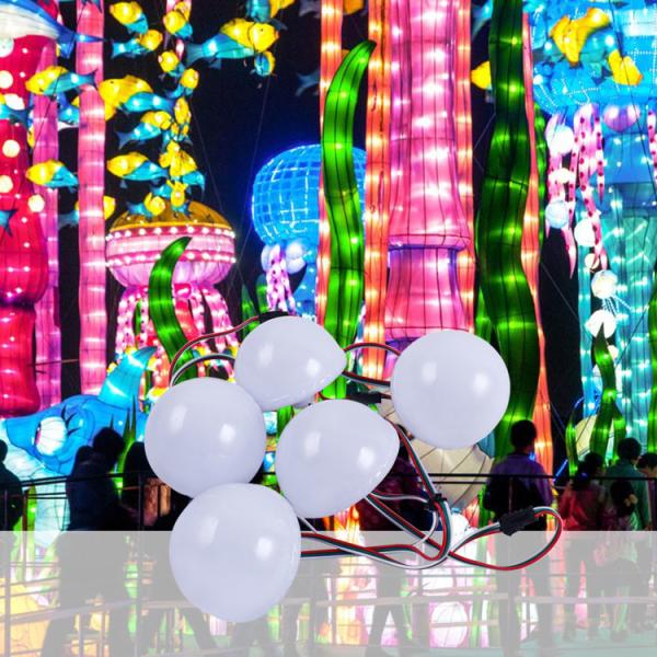 MIRACLE BEAN 63mm RGB IP67 12V 2W Motor elétrico exterior Luz LED infantil Parque de diversões Passeios de corrida louca Ki