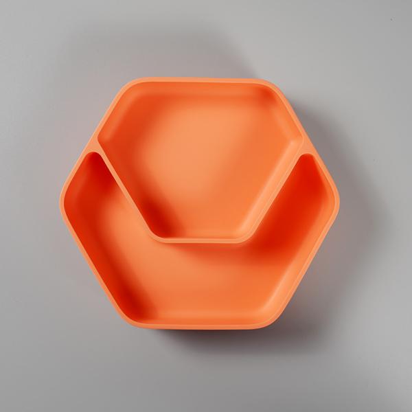Reusable Heat Resistant Non Slip Tableware HEORSHE Baby Plate And Bowl