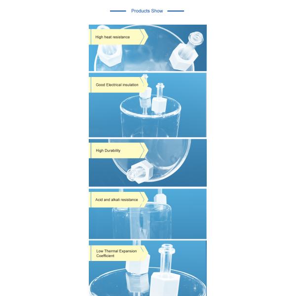Resistencia da alta temperatura del pelele químico resistente a la corrosión del cuarzo