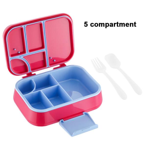 Dishwasher Safe and Bpa-Free Plastic Bento Lunch Box with 800-1000ml Capacity