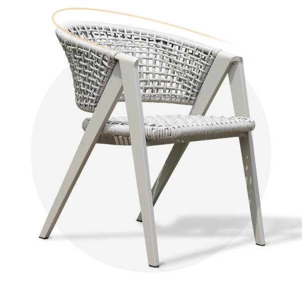 Outdoor Furniture Customized Luxury Woven Wicker Chairs And Table Garden Patio Dining