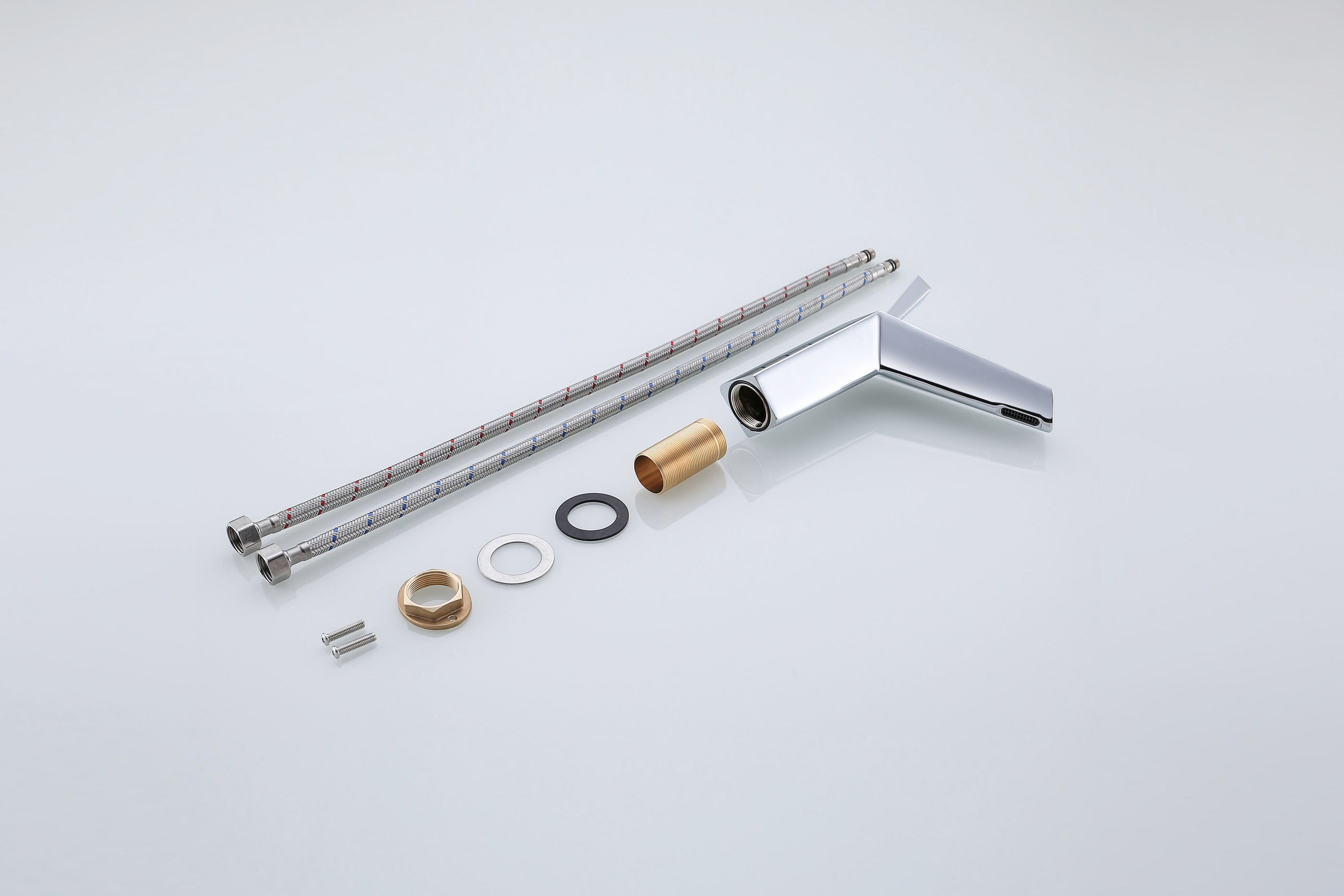 Смеситель почищенного щеткой Countertop Faucets таза Ванная комната горячий и холодный крана