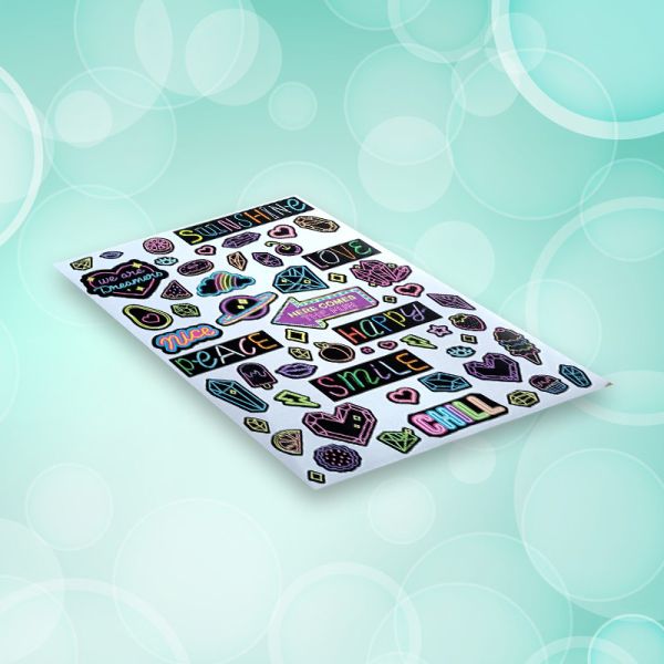 Personalized Printing Kiss Cut Waterproof Pvc Cartoon Stickers On Sheet