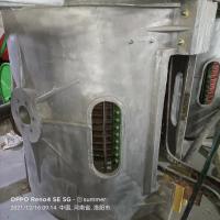 1 tonelada 800kw máquina de metalurgia de horno de fusión de inducción de frecuencia media de fusión rápida