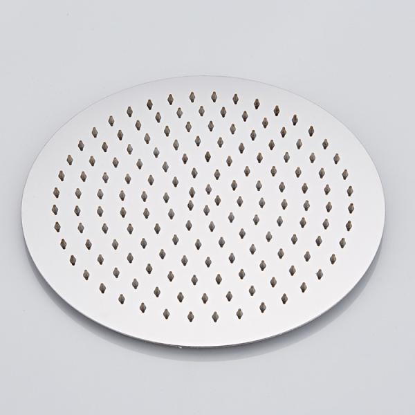 Water Saving and High Pressure Bright Chrome 8 Inch Ultra Thin Round Rainfall Shower Head